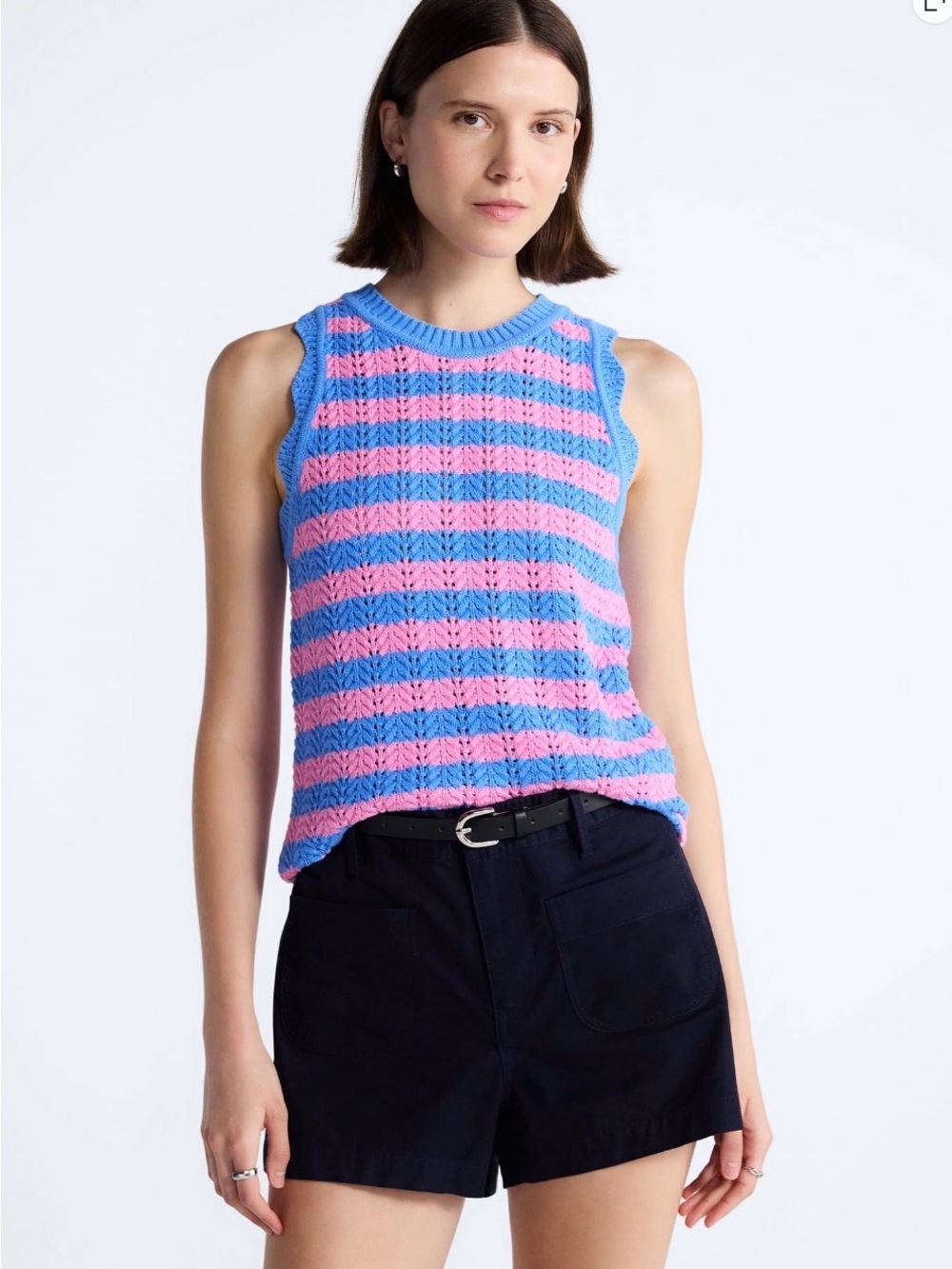 Free Assembly Women’s Crochet Cotton Racerback Tank Top
